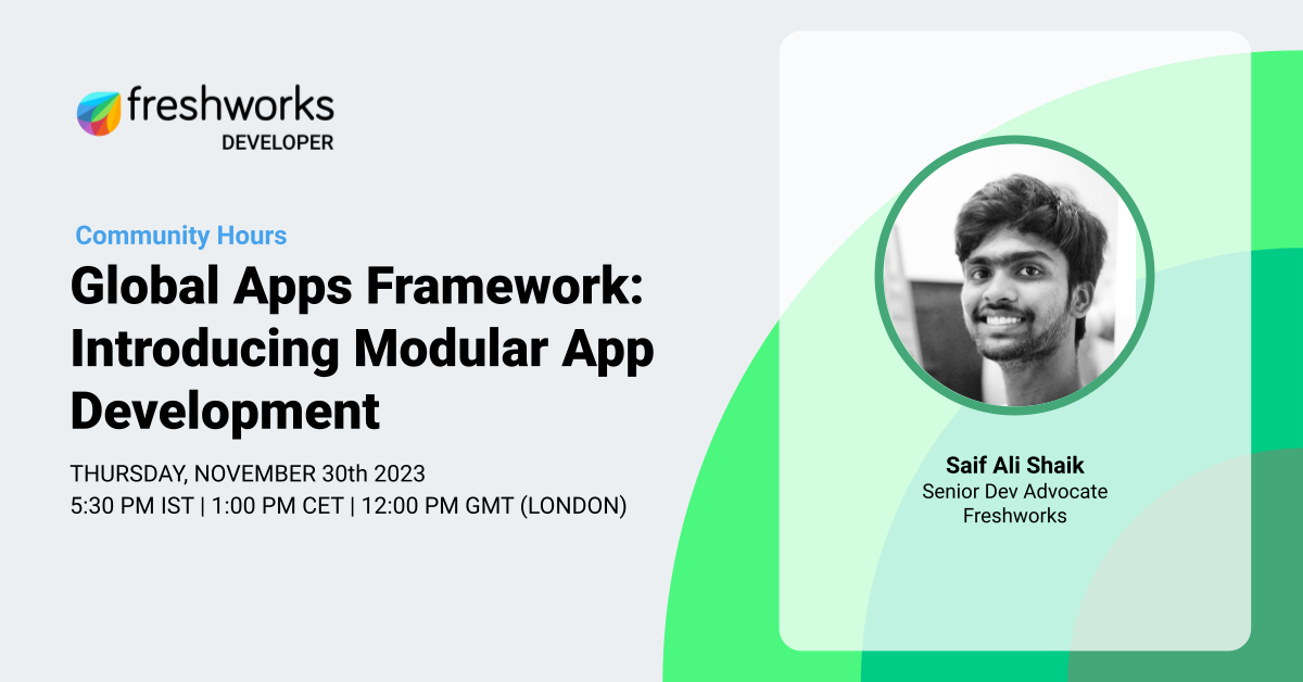 Global Apps Framework: Introducing Modular App Development logo.