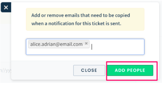 Image of add email address option